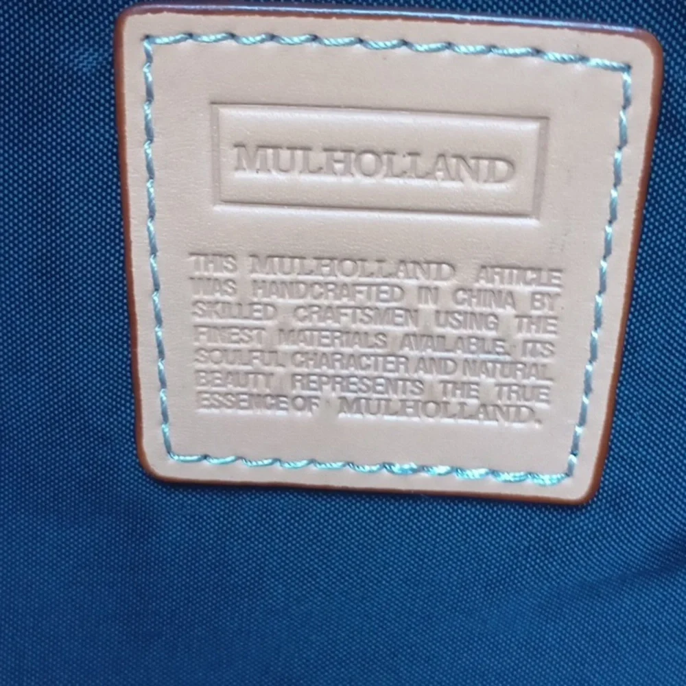 Muleholland Brother's Black and Tan Messenger Bag Multiple Pockets size L